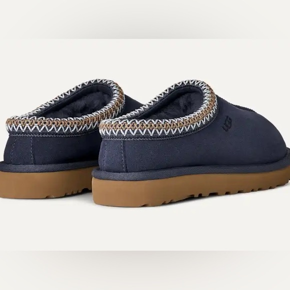 UGG Tasman Women’s Slippers – Dark Indigo Suede Sheepskin Indoor Outdoor Comfort - Picture 2 of 5